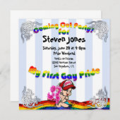 Invitations du premier Gay pride de sortie (Devant / Derrière)