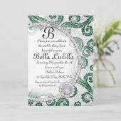 Invitations du Princess Bling Diamond Pearls Party (Debout devant)