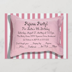 Invitations du pyjama Party