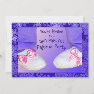 Invitations du pyjama Party