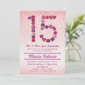 Invitations du Quinceañera, 15e anniversaire bijou (Debout devant)