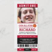 Invitations du Red & Black Basketball Graduation P (Devant)