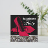 Invitations du Red Leopard Bachelorette Party (Debout devant)