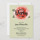 Invitations du Red Rose Derby Party (Devant)
