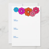 Invitations du Retro Hawaiian Hawaii Luau Party (Dos)