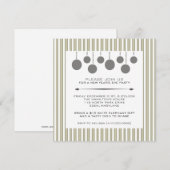 Invitations du réveillon du Nouvel An (Devant / Derrière)