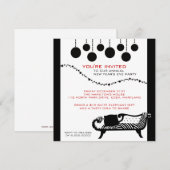 Invitations du réveillon du Nouvel An (Devant / Derrière)