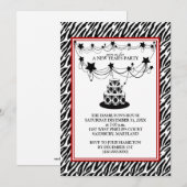 Invitations du réveillon du Nouvel An (Devant / Derrière)