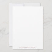 Invitations du réveillon du Nouvel An (Dos)