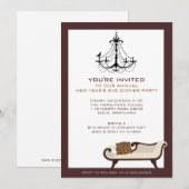 Invitations du réveillon du Nouvel An (Devant / Derrière)