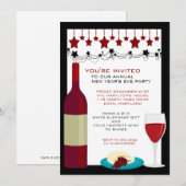 Invitations du réveillon du Nouvel An (Devant / Derrière)