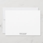 Invitations du réveillon du Nouvel An (Dos)