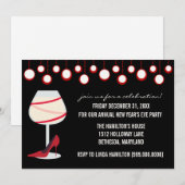 Invitations du réveillon du Nouvel An (Devant / Derrière)