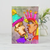 Invitations du réveillon du Nouvel An (Debout devant)