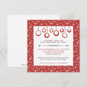 Invitations du réveillon du Nouvel An (Devant / Derrière)