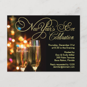 Invitations du réveillon du Nouvel An