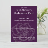 Invitations du Rose Bachelorette Party (Debout devant)