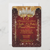 Invitations du Royal Bling Princess Party (Dos)