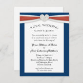 Invitations du Royal Mariage Watch House Party (Devant / Derrière)