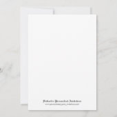 Invitations du Royal Mariage Watch Party (Dos)