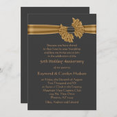 Invitations du ruban d'or du 50e anniversaire (Devant / Derrière)