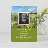 Invitations du service commémoratif de la mort de (Debout devant)