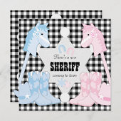 Invitations du Sheriff Cowboy à la Revedette de ge (Devant / Derrière)