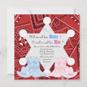 Invitations du Sheriff Cowboy à la Revedette de ge (Dos)