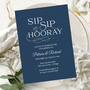 Invitations Du Sip Sip Hooray Engagement Party
