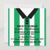 Invitations du Soccer Jersey à thème Modèle, Vert (Devant)