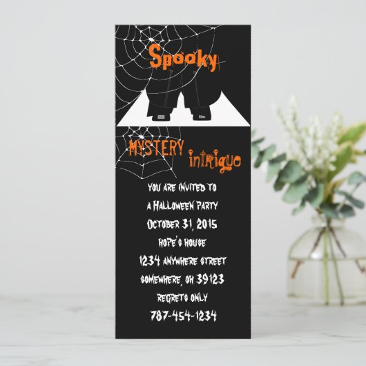 Invitations du Spider Web Halloween Party (Debout devant)