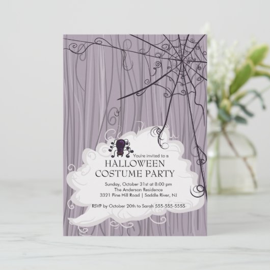 Invitations du Spider Web Halloween Party (Debout devant)