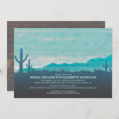 Invitations du sud-ouest de Fête de la mariée (Devant / Derrière)