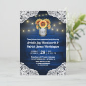 Invitations du Sunflower Mason Jar (Debout devant)