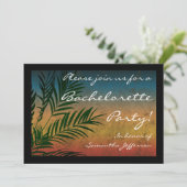 Invitations du Sunset Palm Tree Party (Debout devant)