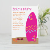 Invitations du Surfboard Beach Party (Debout devant)