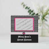 Invitations du Sweet sixteen Dots Moderne (Debout devant)