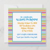 Invitations du Tea Party de Mad Hatter (Dos)