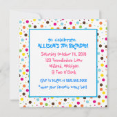 Invitations du Tea Party de Mad Hatter (Dos)