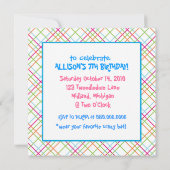 Invitations du Tea Party de Mad Hatter (Dos)