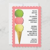 Invitations du Tennis Party (Devant)