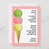 Invitations du Tennis Party (Devant)