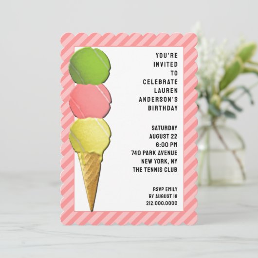 Invitations du Tennis Party (Debout devant)