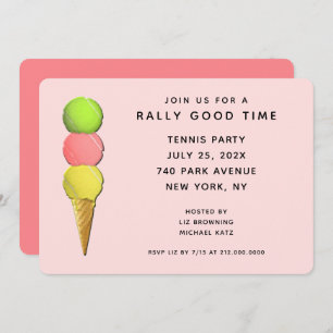 Invitations du Tennis Party