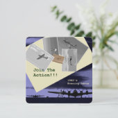 Invitations du Thème Party des années 1940 (Debout devant)