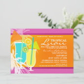 Invitations du Tropical Luau Bachelorette Party (Debout devant)