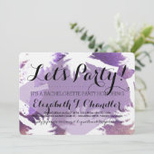 Invitations du Tropical Purple Bachelorette Party (Debout devant)