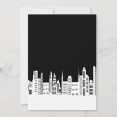 Invitations du Urban City Bachelorette Party (Dos)