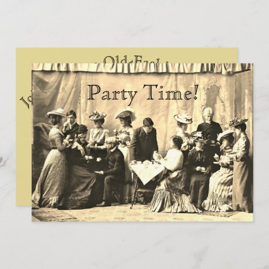Invitations du Victorian Gathering Party (Devant / Derrière)