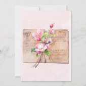 Invitations du Wedding shower Apple Tree Blossoms (Dos)